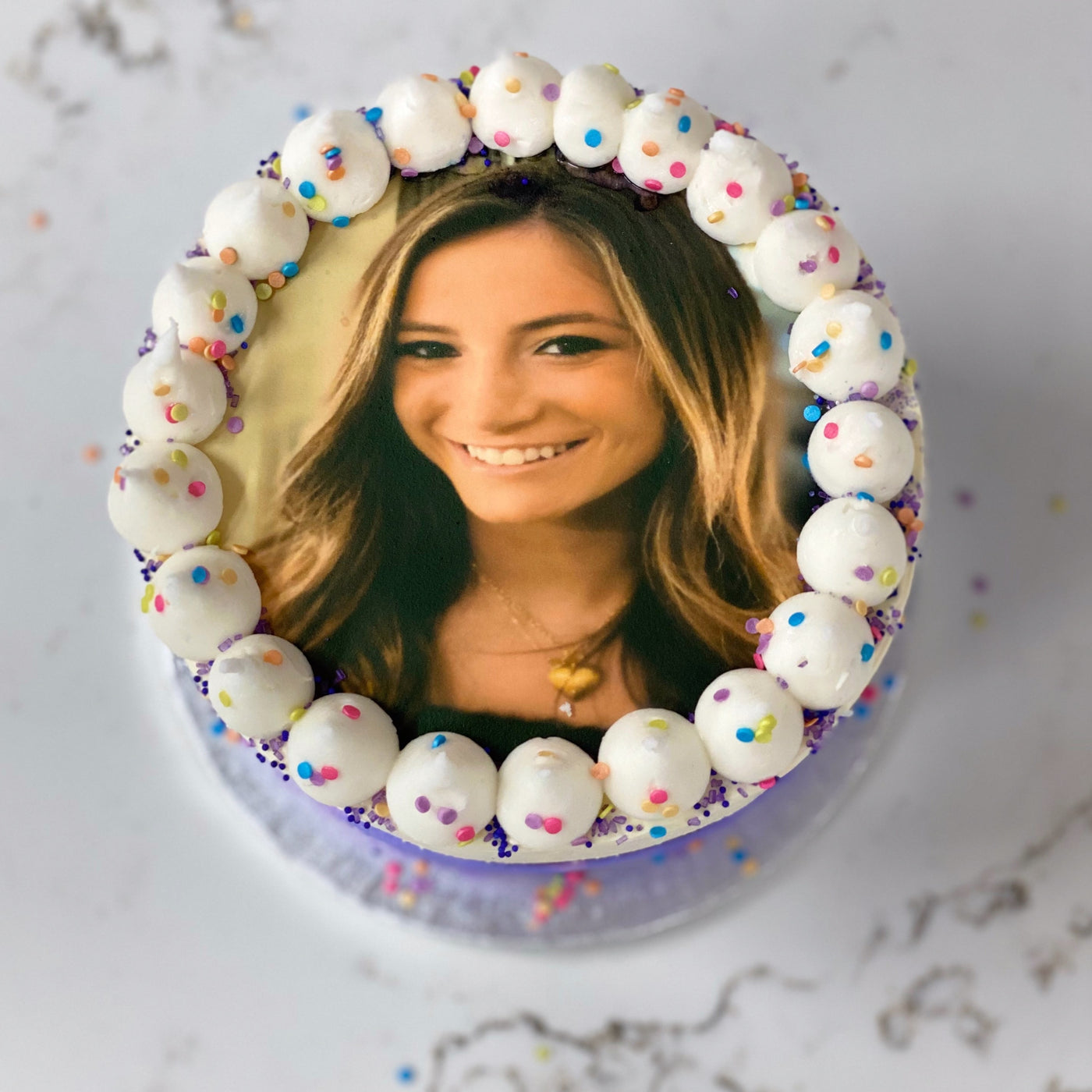 Selfie Sprinkle Cake - NY Cake Academy | Professional Cake Decorating Classes For Everyone